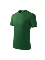 Základné unisex tričko (fľaškovo zelené (štítok značky))