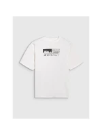 Chlapčenské tričko oversize s potlačou 4F 4FJRAW25TTSHM3065-10S Chlapčenské tričko oversize s potlačou 4F 4FJRAW25TTSHM3065-10S