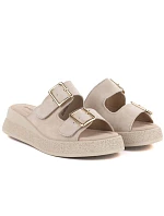 Skórzane na beżowe Vinceza dámské model 22086927 - Hikvision