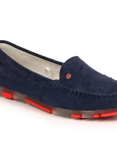 Semišové kožené mokasíny W tm. modré model 20998020 - FILIPPO