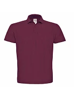 B&C ID.001 Piqué polo 01.ID01 wine B&C ID.001 Piqué polo 01.ID01 wine