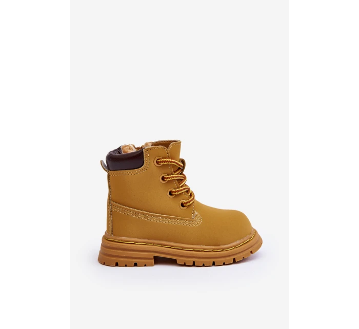 Dziecięce Botki Trapery Na Suwak Camel Bansi