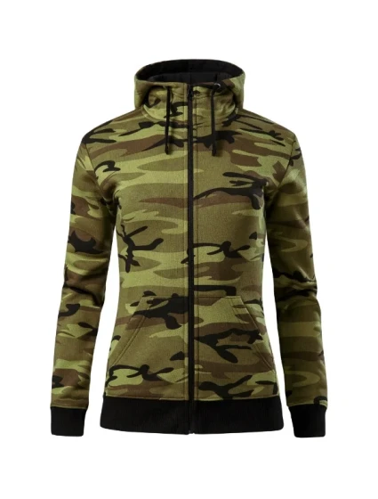 Camo Zipper mikina dámská camouflage green Camo Zipper mikina dámská camouflage green