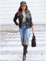 dámská kožená bunda ramones černá model 21971523 - Dstreet dámská kožená bunda ramones černá model 21971523 - Dstreet