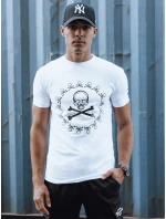 Pánské tričko s potiskem bílé Dstreet model 21977605 - FashionStreet