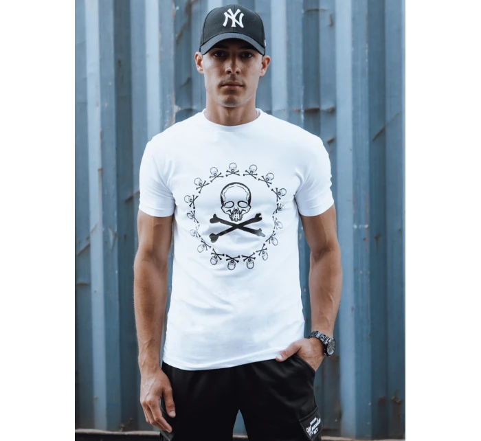 Pánské tričko s potiskem bílé Dstreet model 21977605 - FashionStreet