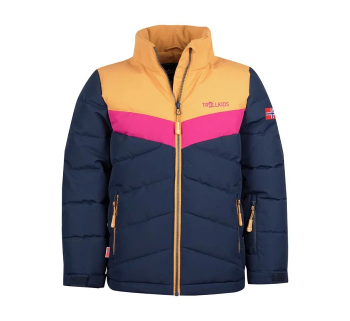 Dívčí zimní bunda s kapucí zateplená tmavě modrá model 21865683 - Trollkids