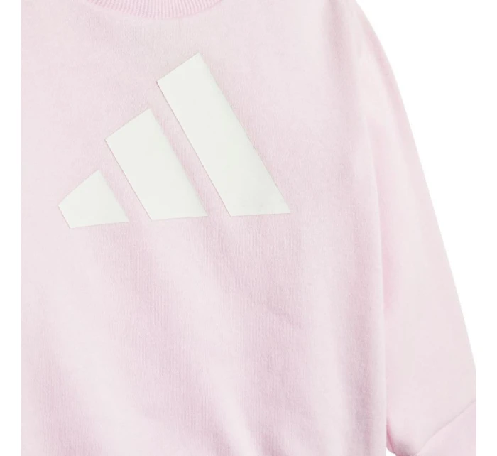 Adidas Essentials detská tepláková súprava ružová JC9645 Adidas Essentials detská tepláková súprava ružová JC9645