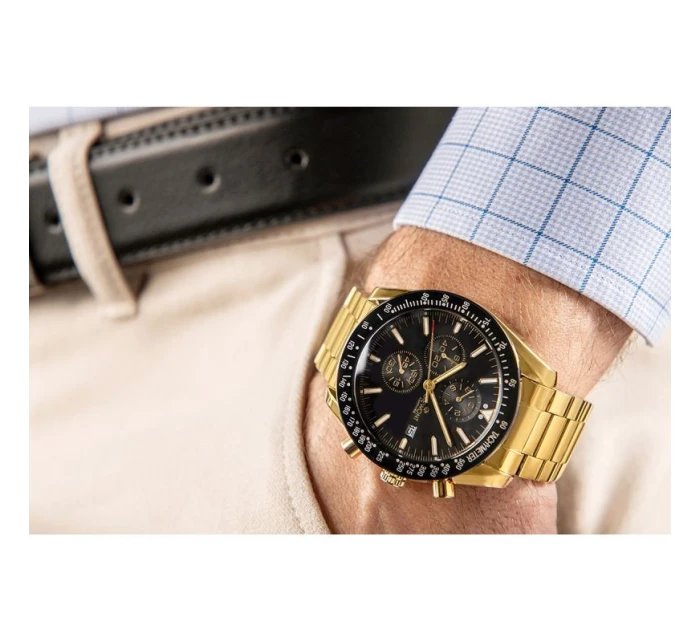 Pánské hodinky Chronograph Sapphire Gold Black model 21807593 - Giewont Pánské hodinky Chronograph Sapphire Gold Black model 21807593 - Giewont