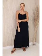 Dlouhé šaty bez ramínek námořnická modř Dlouhé šaty bez ramínek námořnická modř