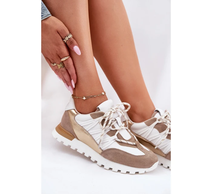 Kožené Polobotky Sneakers Dámské model 21693232 - Artiker