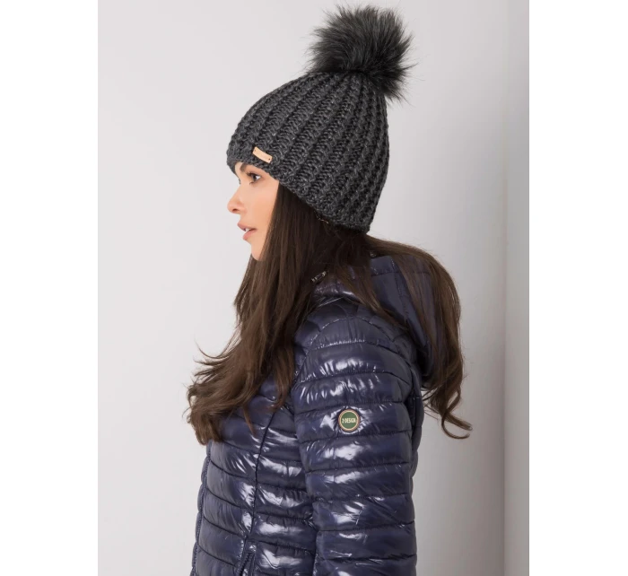 Dámska čiapka 17 tmavo šedá