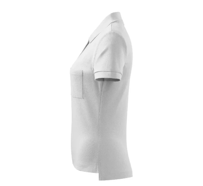 Bavlnená polokošeľa pre ženy biela