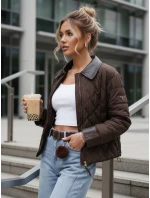 Kurtka przejściowa damska pikowana brązowa model 22025093 - FashionStreet