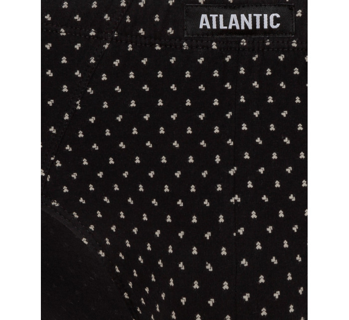 Klasické pánske nohavičky ATLANTIC 3Pack - čierna/tmavosivá/sivá