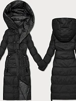 Čierno-grafitová obojstranná zimná bunda (M2-6519-1+27) - Goodlooking