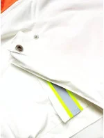 Bielo/oranžová dámska bunda vetrovka (AG3-010)