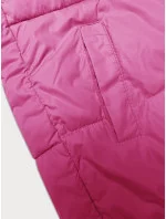 Miss TiTi voľná ružová dámska bunda s kapucňou (2360)