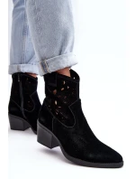 Kožené Boty S D&A Černá model 21636938 - S.Barski Kožené Boty S D&A Černá model 21636938 - S.Barski