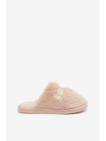 Dámské Pantofle S Medvídkem A  Béžové model 21681739 - Boto