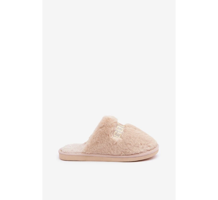 Dámské Pantofle S Medvídkem A  Béžové model 21681739 - Boto