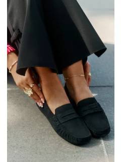 Zamszowe Mokasyny Damskie Big Star RR274948 Czarne