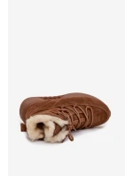 Dámské Sněhule Z Semiše S Kožíškem Big Star model 21706021 Hnědé - Big Star Shoes Dámské Sněhule Z Semiše S Kožíškem Big Star model 21706021 Hnědé - Big Star Shoes