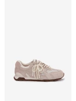 Dámské kožené semišové tenisky MK61-0705 šedé