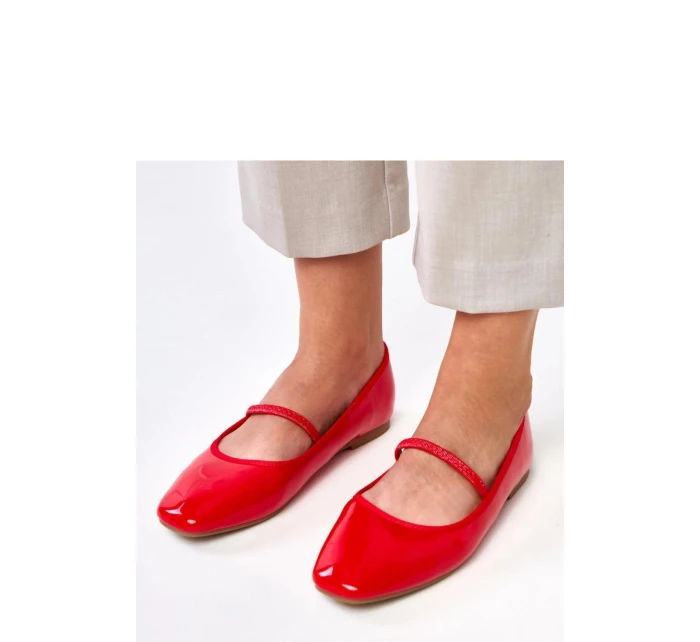 Balerinky model 21937859 červené Solea - SWEET SHOES