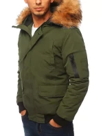 Pánská zimní bunda zelená Dstreet model 21963908 - FashionStreet