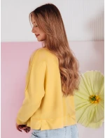 Dámska oversize maslová mikina s NUBISS žltá FashionStreet RY2798