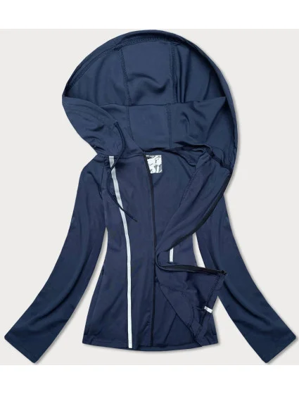 Tmavomodrá pružná mikina s kapucňou (20318) Tmavomodrá pružná mikina s kapucňou (20318)