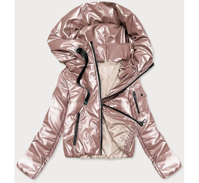 Krátká dámská bunda v růžové barvě model 18057103 - S'WEST Krátká dámská bunda v růžové barvě model 18057103 - S'WEST