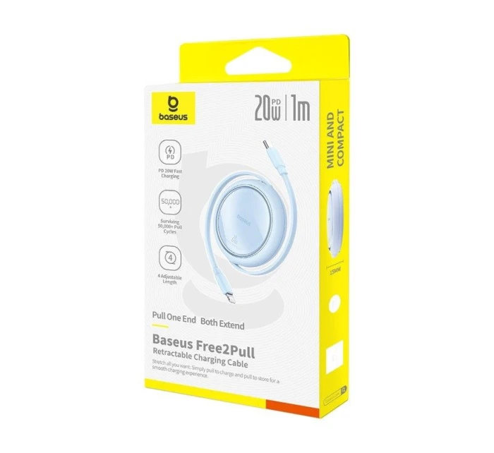 Baseus Free2Pull 20W 1m kábel (modrý)