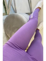 Kalhoty legíny Brooklyn tmavě fialové Kalhoty legíny Brooklyn tmavě fialové