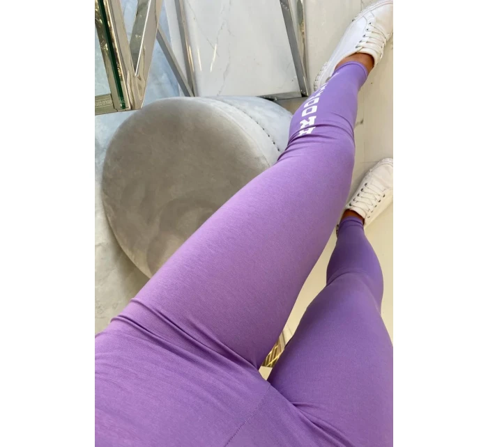 Kalhoty legíny Brooklyn tmavě fialové Kalhoty legíny Brooklyn tmavě fialové