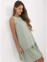 Šaty 328 SK model 15211588 světle zelená - FPrice Šaty 328 SK model 15211588 světle zelená - FPrice