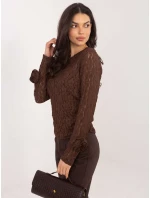 Bluzka IT BZ model 21808019 brązowy - FPrice Bluzka IT BZ model 21808019 brązowy - FPrice