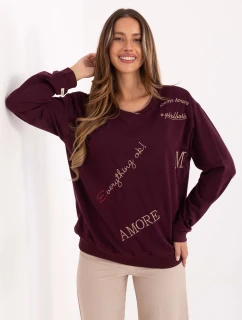 Bluza RV BL model 21717715 bordowy - FPrice