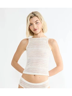 sloggi FREE Evolve Tank Top Lace - WHITE - SLOGGI WHITE - SLOGGI