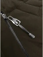 Dámská vesta v khaki barvě s kapucí model 18919189 - S'WEST