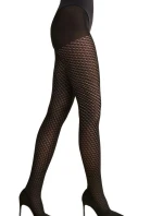 Zimné pančuchy 1215 Nadia black plus - GABRIELLA