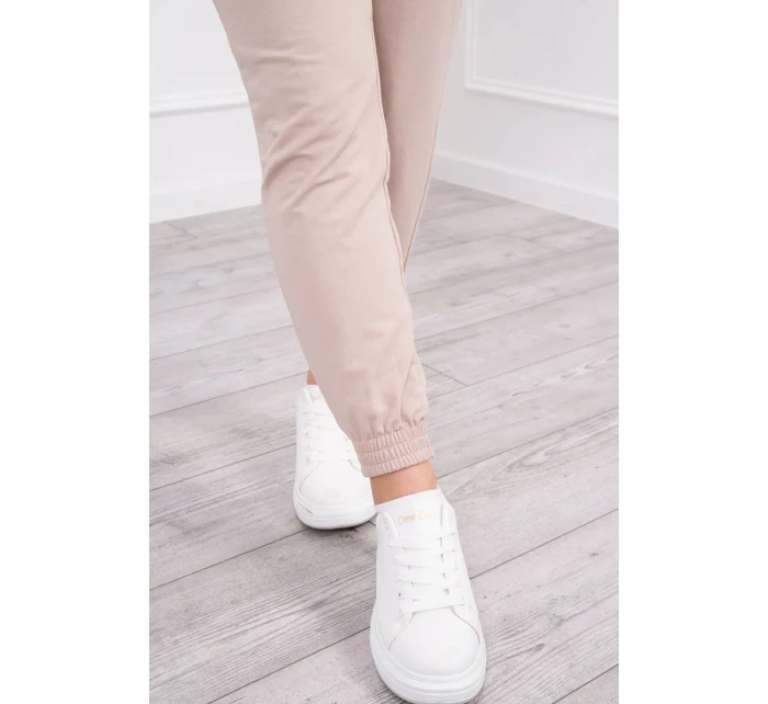 Souprava s halenkou béžová