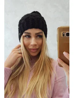 Fleecová čepice černá model 18751561 - K-Fashion