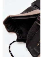 Kožené dámské kotníčkové boty na platformě s Béžové model 21712054 - Artiker Kožené dámské kotníčkové boty na platformě s Béžové model 21712054 - Artiker