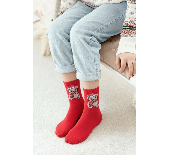 Detské vianočné ponožky Medvedík 1306.009