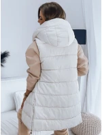 Dámská prošívaná vesta bílá Dstreet model 21965957 - FashionStreet Dámská prošívaná vesta bílá Dstreet model 21965957 - FashionStreet