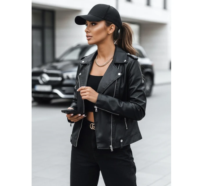 dámská kožená bunda ramones black Dstreet model 21971234 - FashionStreet
