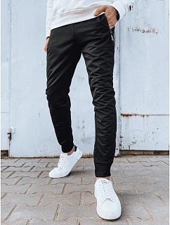 Pánske čierne tepláky FashionStreet UX4273