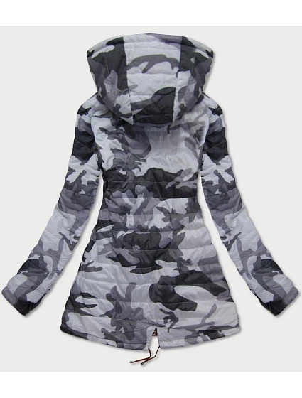 Oboustranná dámská bunda parka s kapucí model 14675063 - SPEED.A Oboustranná dámská bunda parka s kapucí model 14675063 - SPEED.A